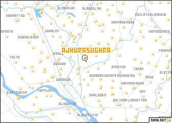 map of Ajhūr aş -ughrá