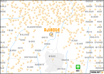 map of Ajibode