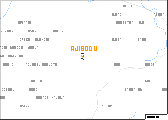 map of Ajibodu