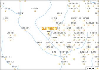 map of Ajiboro