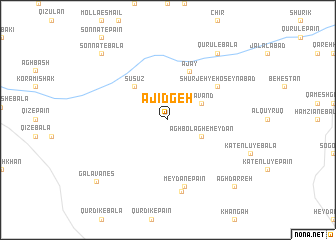 map of Ājīdgeh