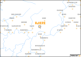 map of Ajiere