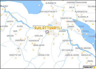 map of ‘Ajīl at Tuwaylī