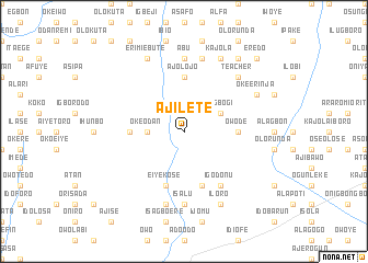 map of Ajilete