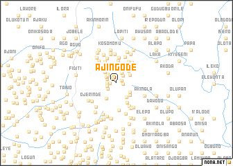 map of Ajingode