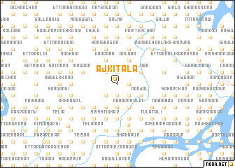 map of Ājkitala