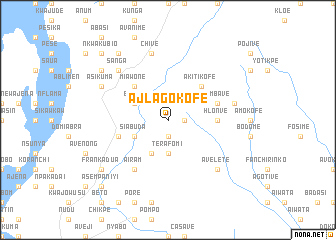 map of Ajlagokofe