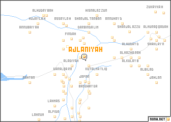 map of ‘Ajlānīyah