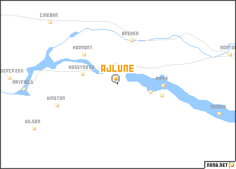 map of Ajlune