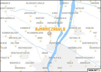 map of Ajmaniczadůlő