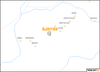map of ‘Ajmīyah