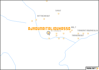 map of Ajmou nʼAït Ali Ou Hasso