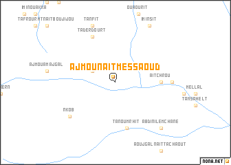map of Ajmou nʼAït Messaoud