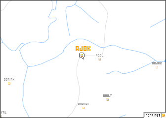 map of Ajok