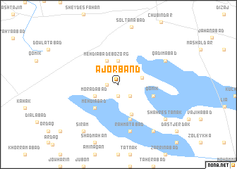 map of Ājor Band