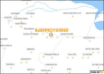 map of Ājor Pazī-ye Naşr