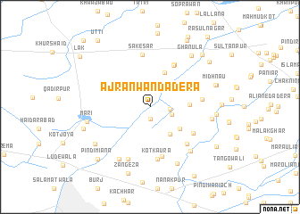 map of Ajrānwān da Dera