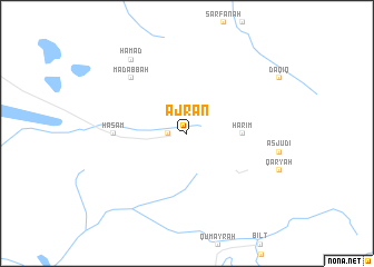 map of Ajrān