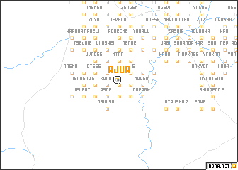 map of Ajua