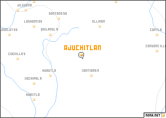 map of Ajuchitlán