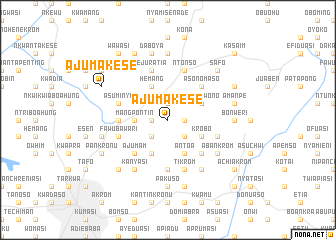 map of Ajumakese