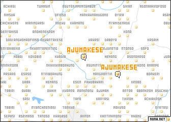 map of Ajumakese
