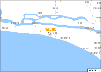 map of Ajumo