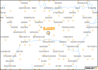 map of Ajuom