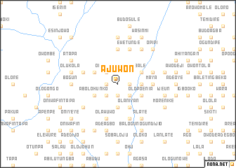 map of Ajuwon