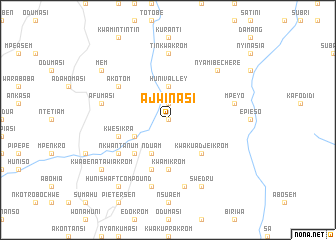 map of Ajwinasi