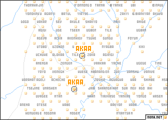 map of Akaa