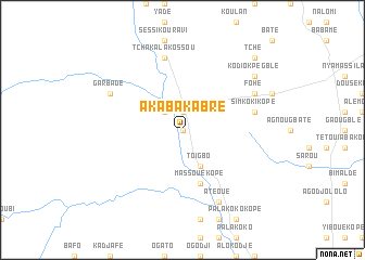 map of Akaba Kabrè