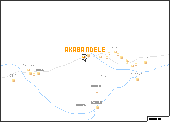 map of Akabandélé