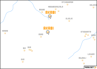 map of Akabi