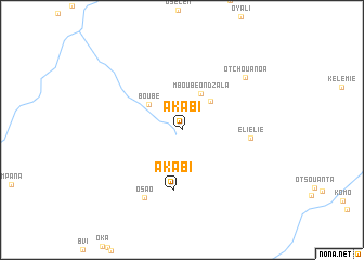 map of Akabi