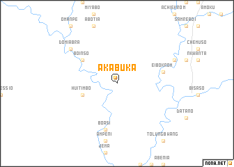 map of Akabuka