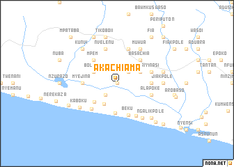 map of Akachiama