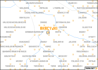 map of Akacyjki