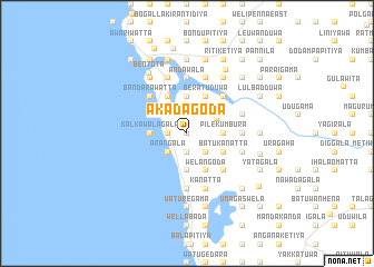 map of Akadagoda