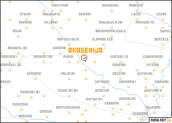 map of Akademija