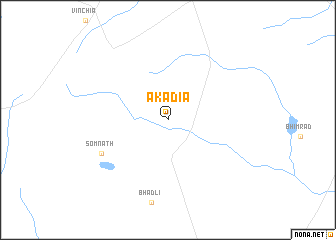 map of Akadia