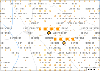 map of Aka Ekpeme