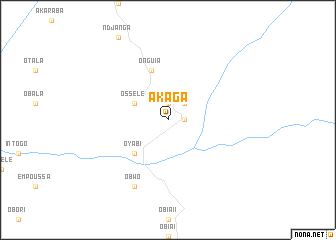 map of Akaga