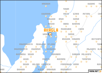 map of Akagla