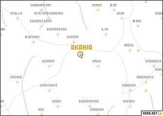 map of Akahia