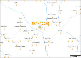 map of Akakadoho