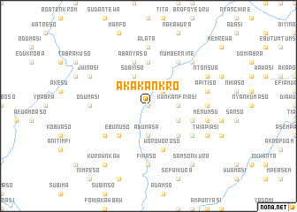 map of Akakankro