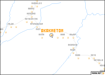 map of Akak-Metom