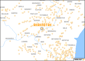 map of Akaknotak