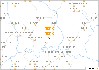 map of Akak